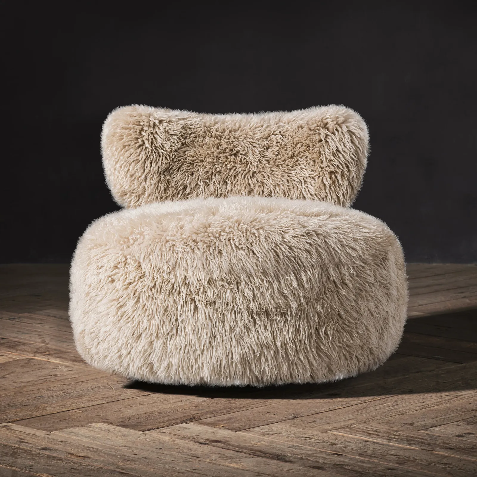 Timothy Oulton Trio Swivel Armchair, Neutral Fabric | Barker & Stonehouse 4
