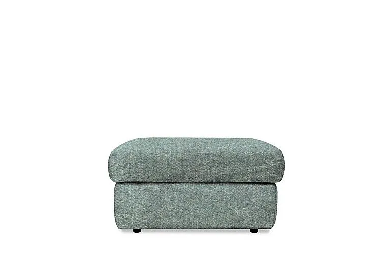 Wren Fabric Storage Footstool - Dapple Kingfisher