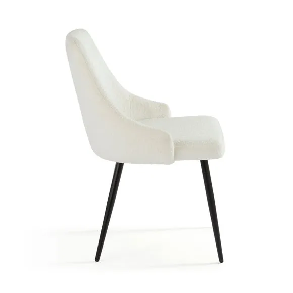 Ariana Set of 2 Dining Chairs, Boucle 6
