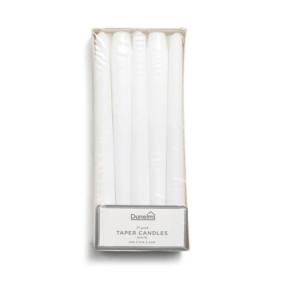 Set of 10 Taper Candles