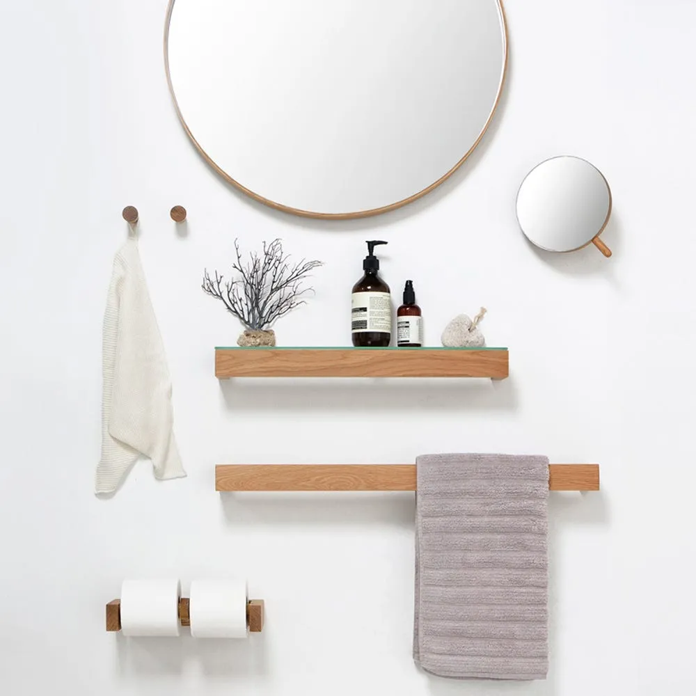 Wireworks Coffee Bamboo Glass Shelf 3