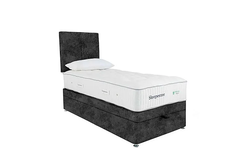 Natural Touch 3000 End Ottoman Divan Set - Single - Daytona Coal