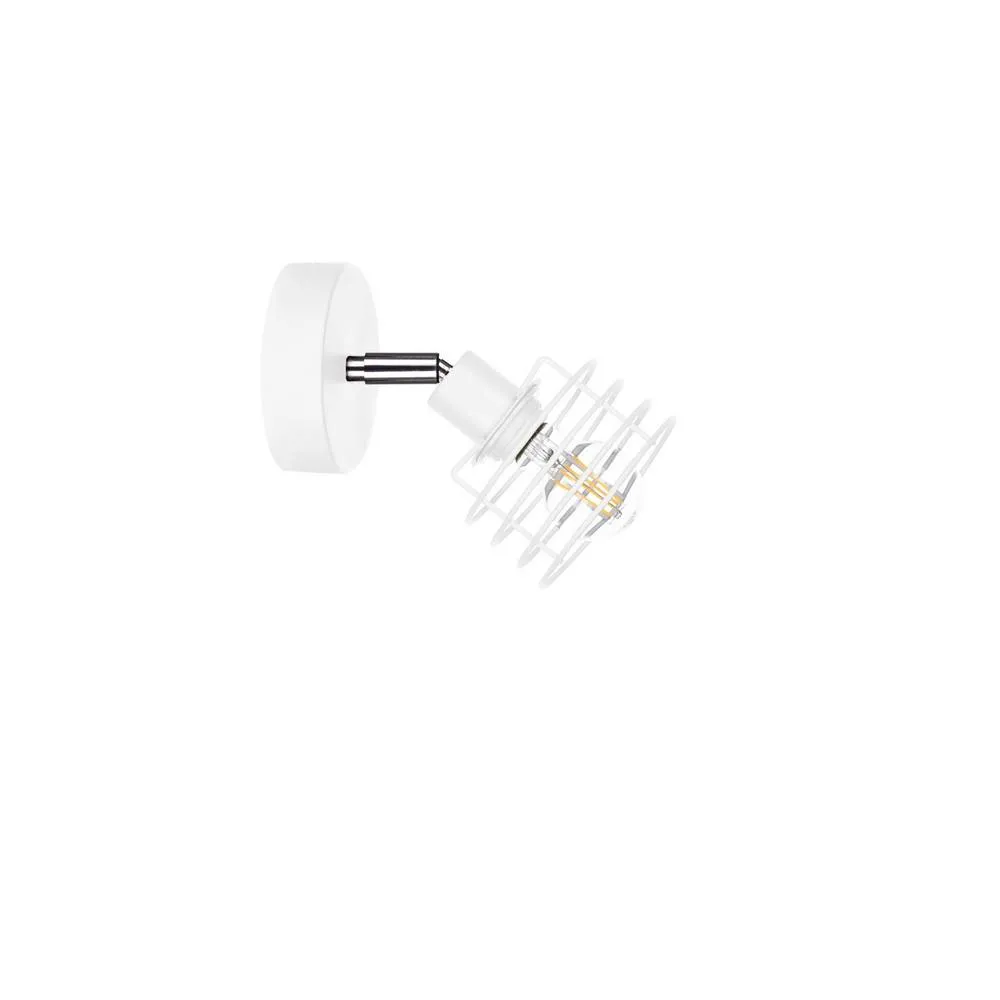 Netlighting Viva Adjustable Wall Lamp White 12cm 1x E27