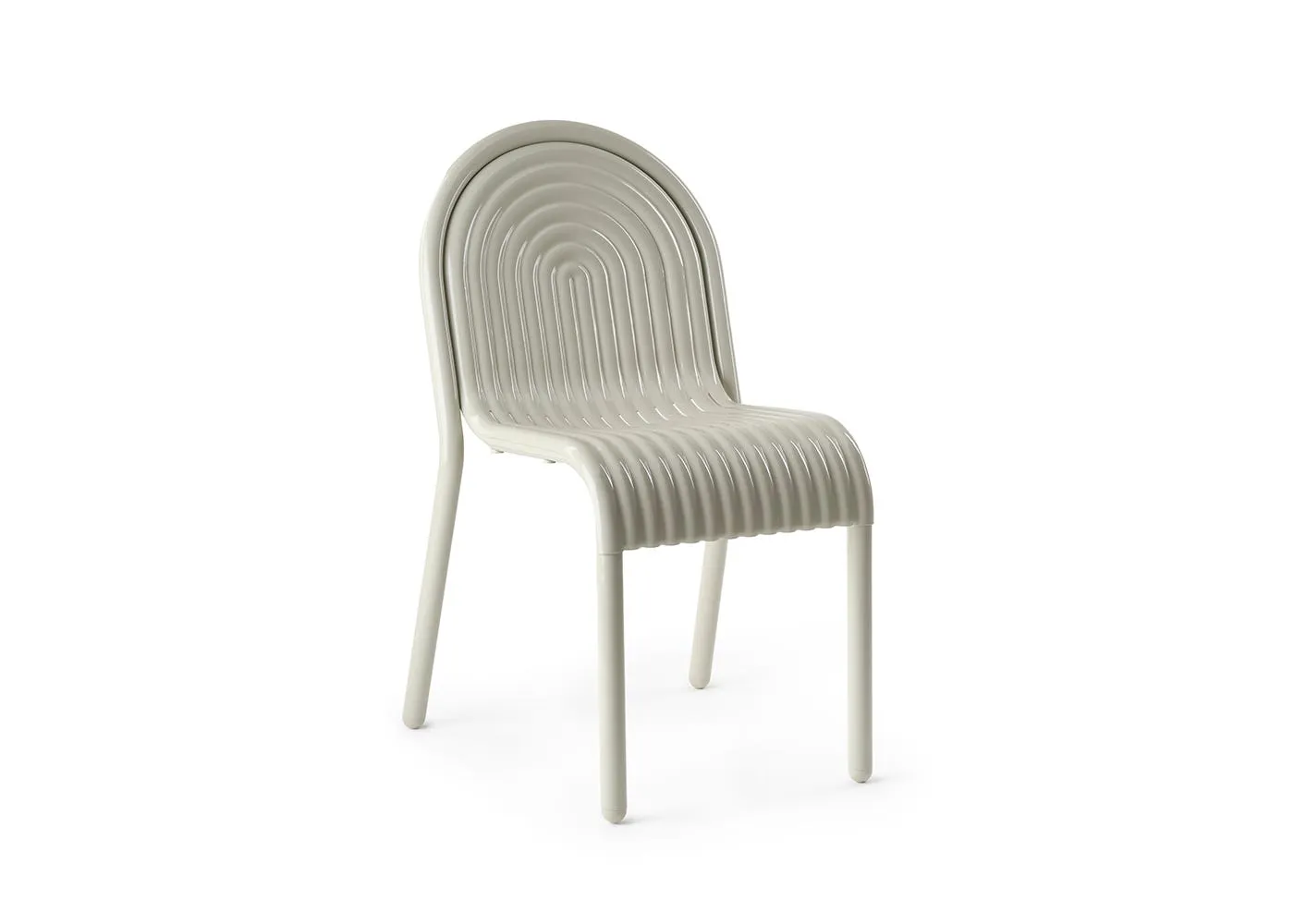 Tom Dixon Groove Outdoor Dining Chair Putty 1
