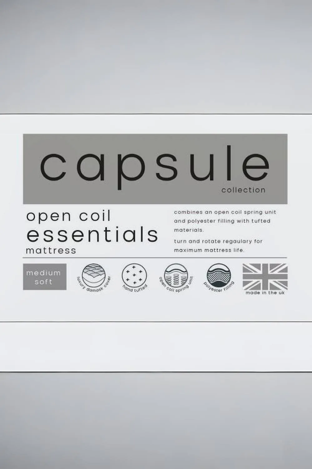 Julian Bowen Capsule Essentials Spring Mattress in White 4