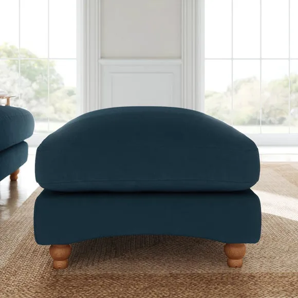 Martha Matte Plush Velvet Footstool 2
