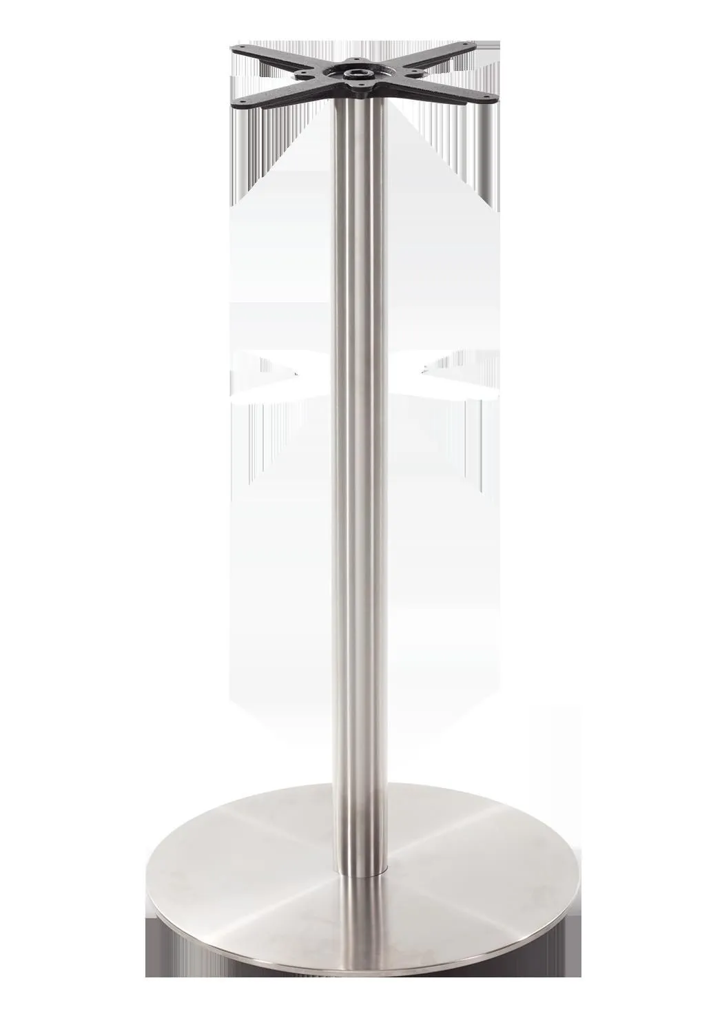 netfurniture Round stainless steel table base - Large 1050 mm in Silver