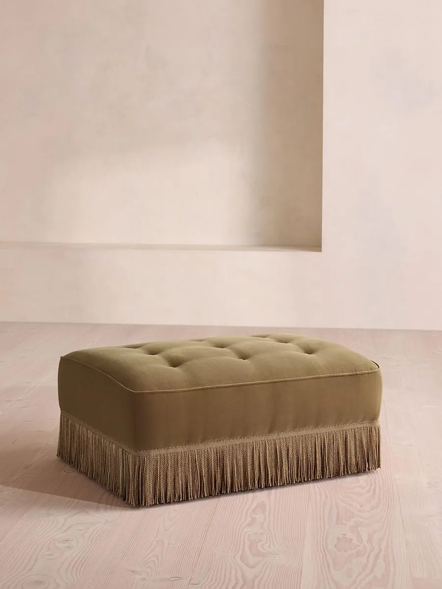 Elowen Ottoman, Velvet, Truffle