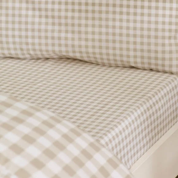 Catherine Lansfield Bamford Gingham Check Polycotton Fitted Sheet 1