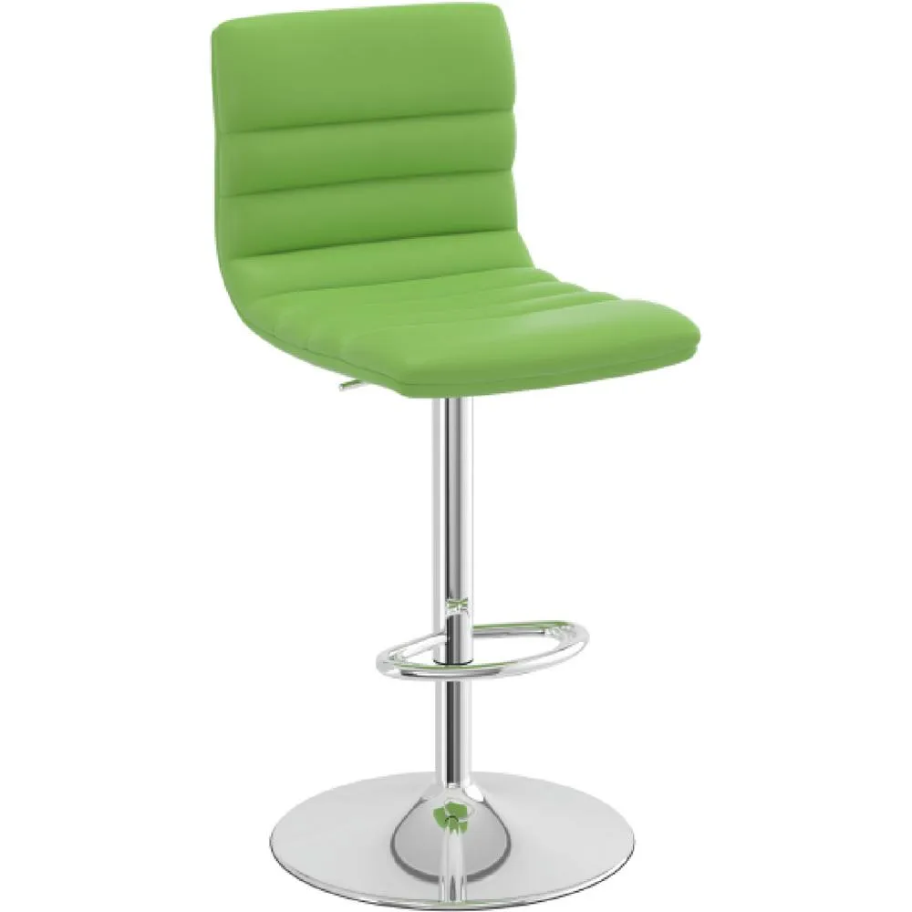 netfurniture Horizon Padded Bar Stool Height Adjustable - Green 3