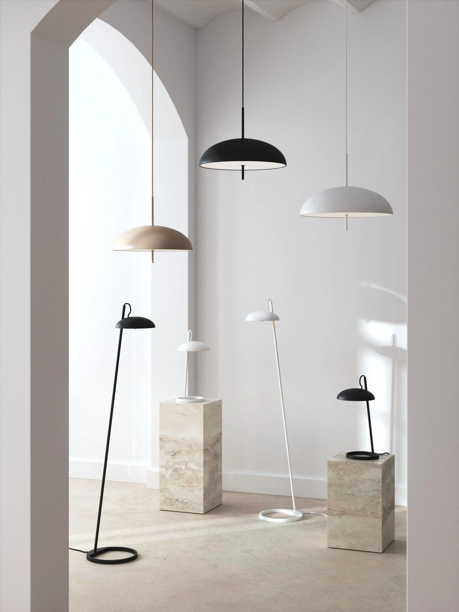 Nordlux Versale Pendant Light White Metal Dining Room E27 Mains 50cm 5