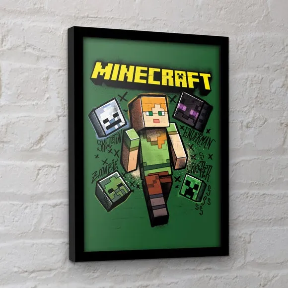 Minecraft Alex Framed Print