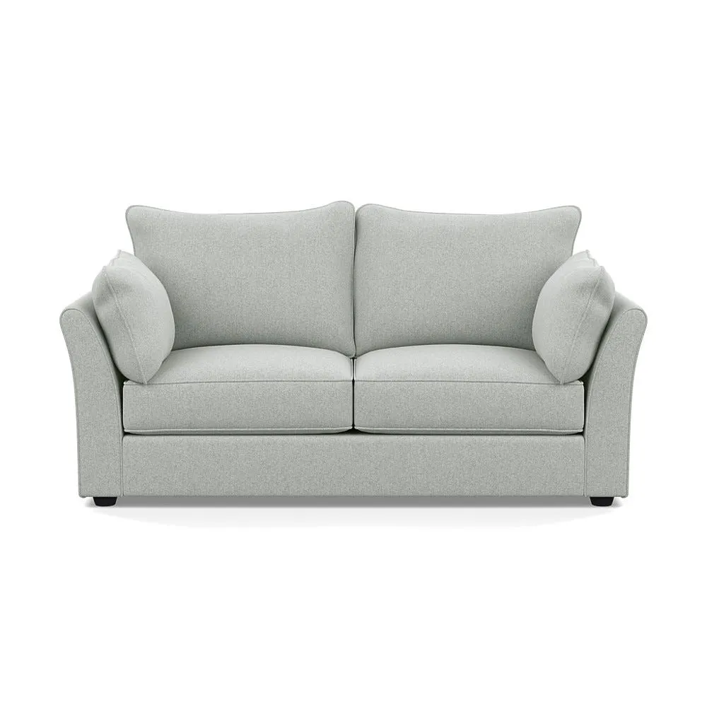 Heal's Tailor 3 Seater Sofa Melton Wool Limestone Black Feet 1