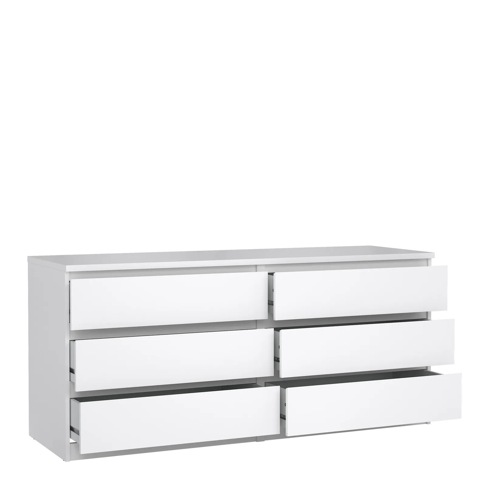 Furniture To Go Naia Wide Chest of 6 Drawers (3+3) in White 4