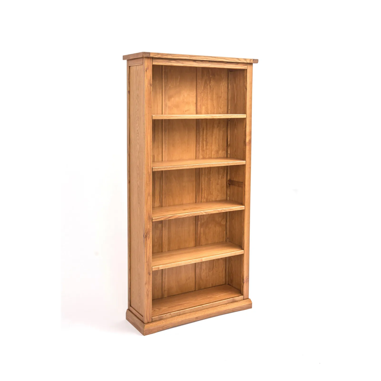 Cabinet Bits Bookcase with plinth 180x90x30cm in Light Brown 2