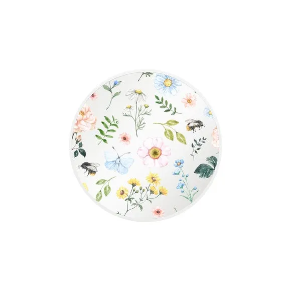 Typis Round Colourful Floral Wall Mirror 2