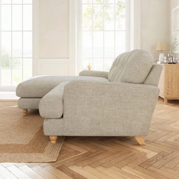 Martha Corner Chaise Basket Weave Sofa 3