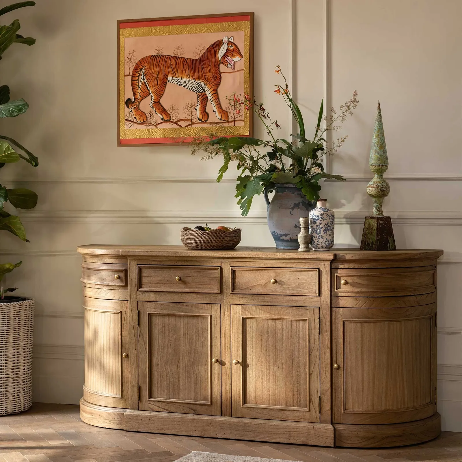 Papillon Sideboard 90X191X48Cm, Brown Oak | Barker & Stonehouse 2