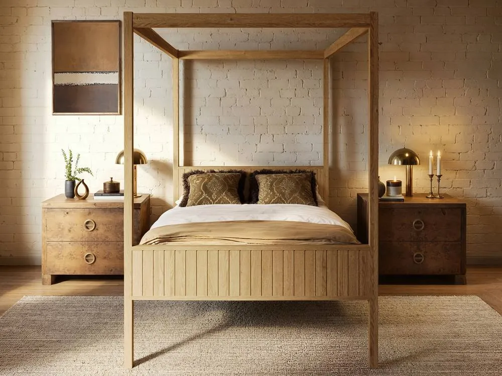 Flair Maddy 4 Poster Bed Natural 2