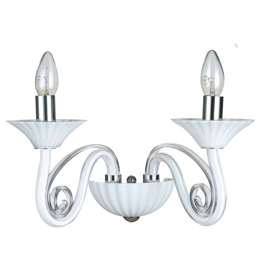 Netlighting Modern Wall Lamp White 2 Light E14