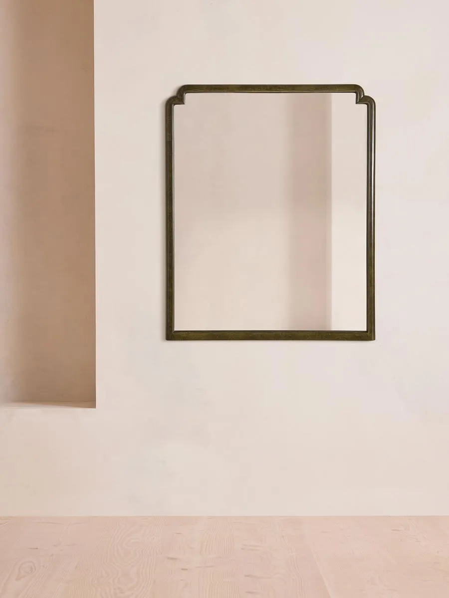 Lennox Wall Mirror, Olive Oak Burl
