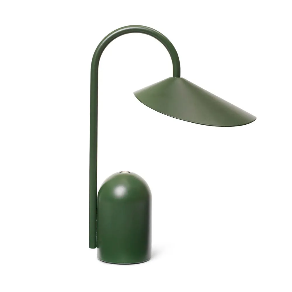 ferm LIVING Arum LED Portable Table Lamp Grass Green 2