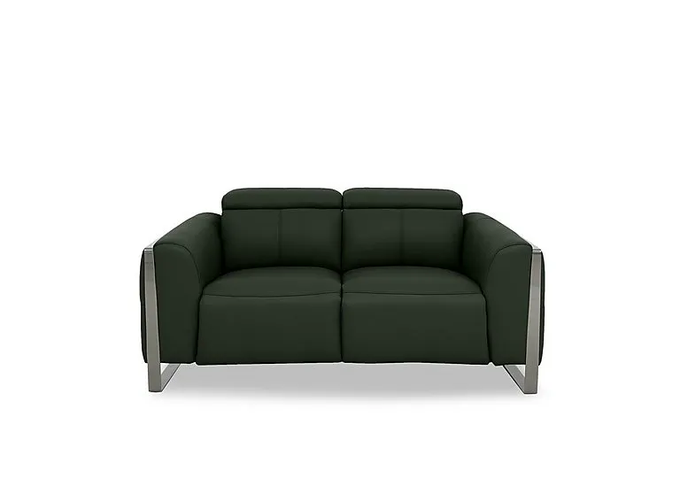 Gisella Leather 2 Seater Sofa - Oslo Pine