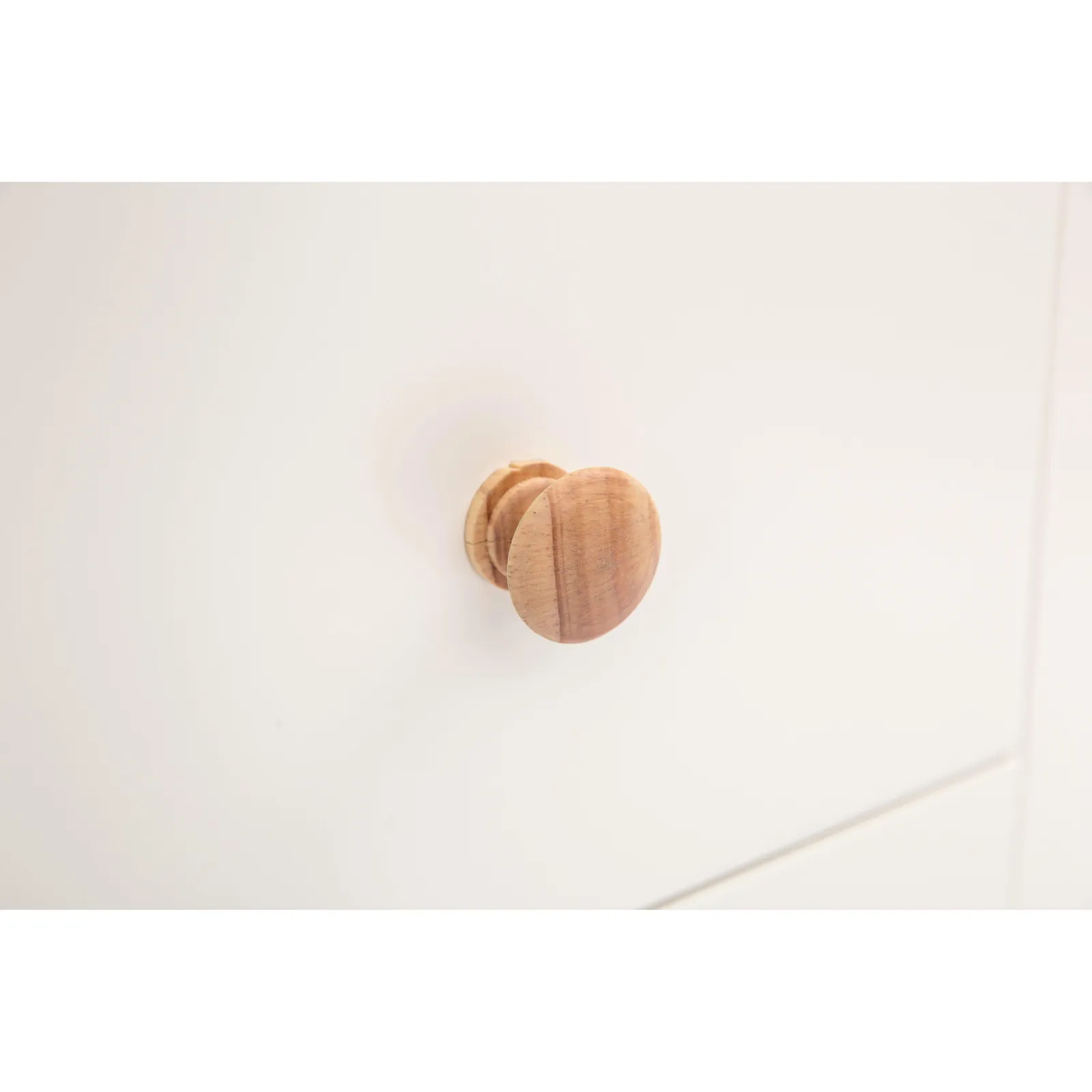 Cabinet Bits Maggiori 5 Drawer Chest of Drawers Wood Knob in Off-White 6