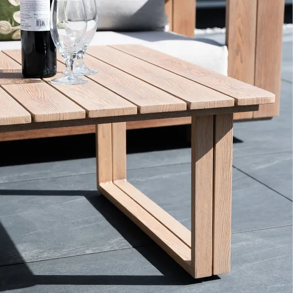 Norfolk Leisure Darlington Wood Look Aluminium Corner Set 5