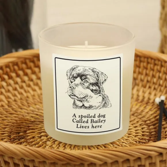 Personalised Dog Breed Jar Candle