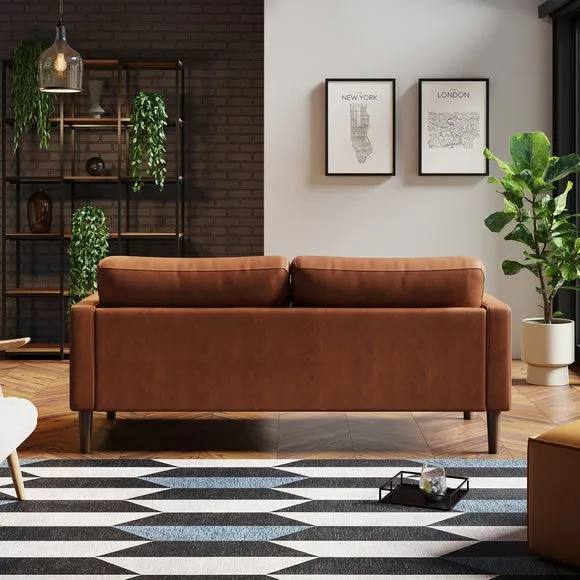 Jacob Faux Leather 3 Seater Sofa 3