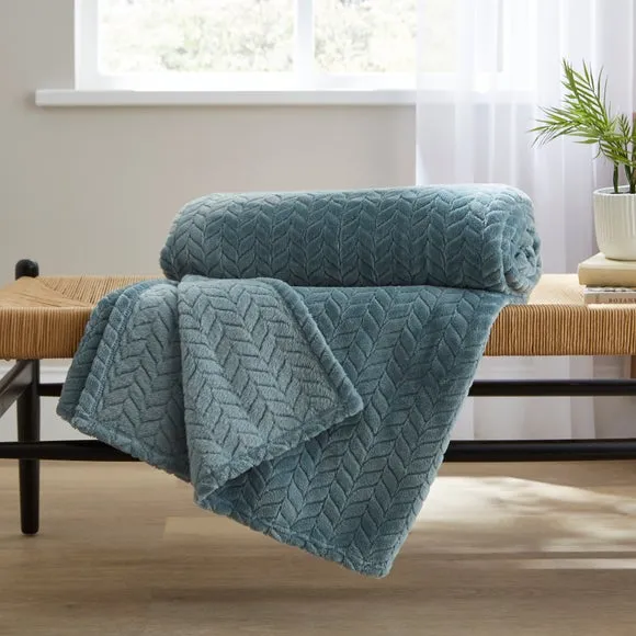 Amelia Recycled Throw Blanket, 200cm x 200cm 1