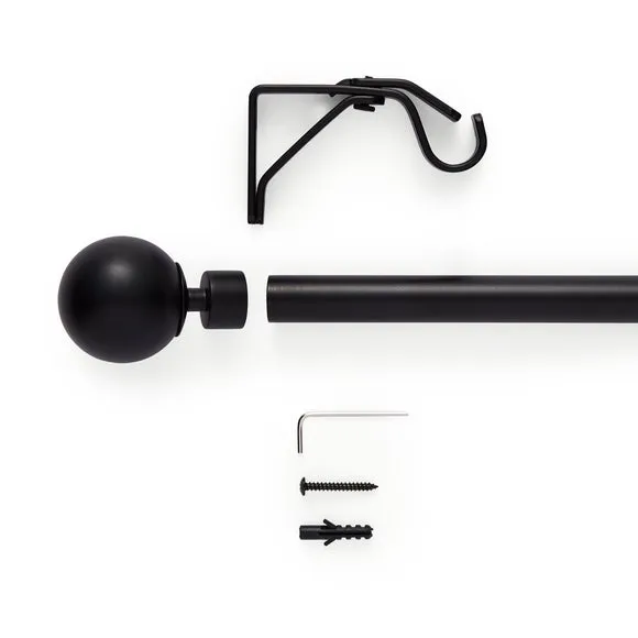 Bay Fixed Metal Eyelet Curtain Pole 2