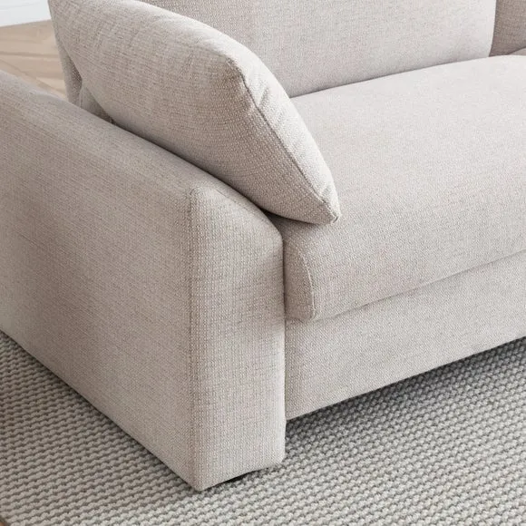 Darna Textured Chenille 3 Seater Clic Clac Single Sofa Bed 5