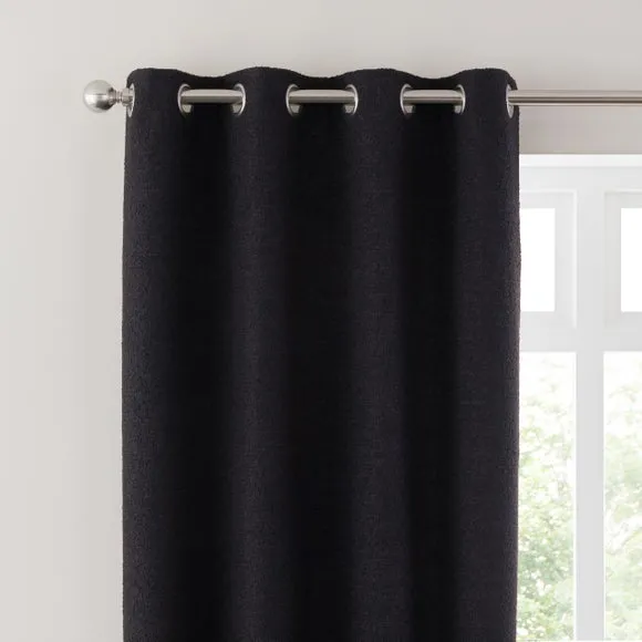 Churchgate Woodhouse Boucle Eyelet Curtains (Blackout Available)