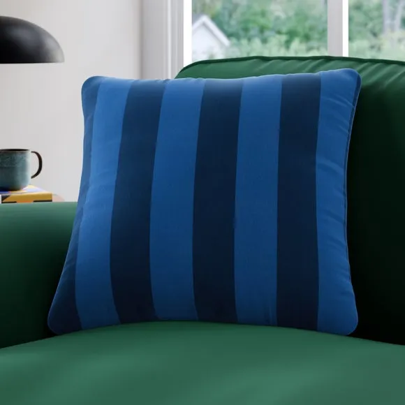 Elements Velvet Stripe Made to Order Cushion Cover 1