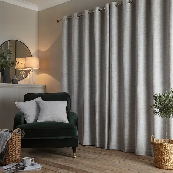 Churchgate Swithland Herringbone Eyelet Curtains (Blackout Available) 5