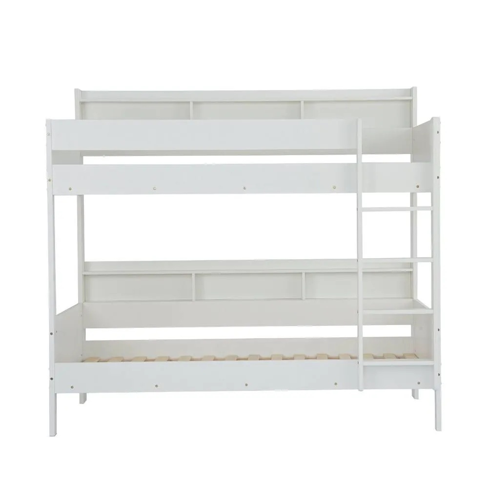 Nöa and Nani Minna Space Saving Bunk Bed with Storage Units in White 6
