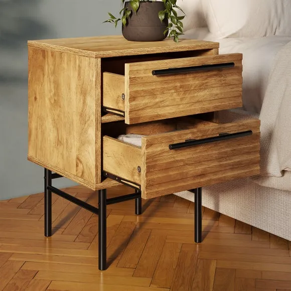 Bryant 2 Drawer Bedside Table 3