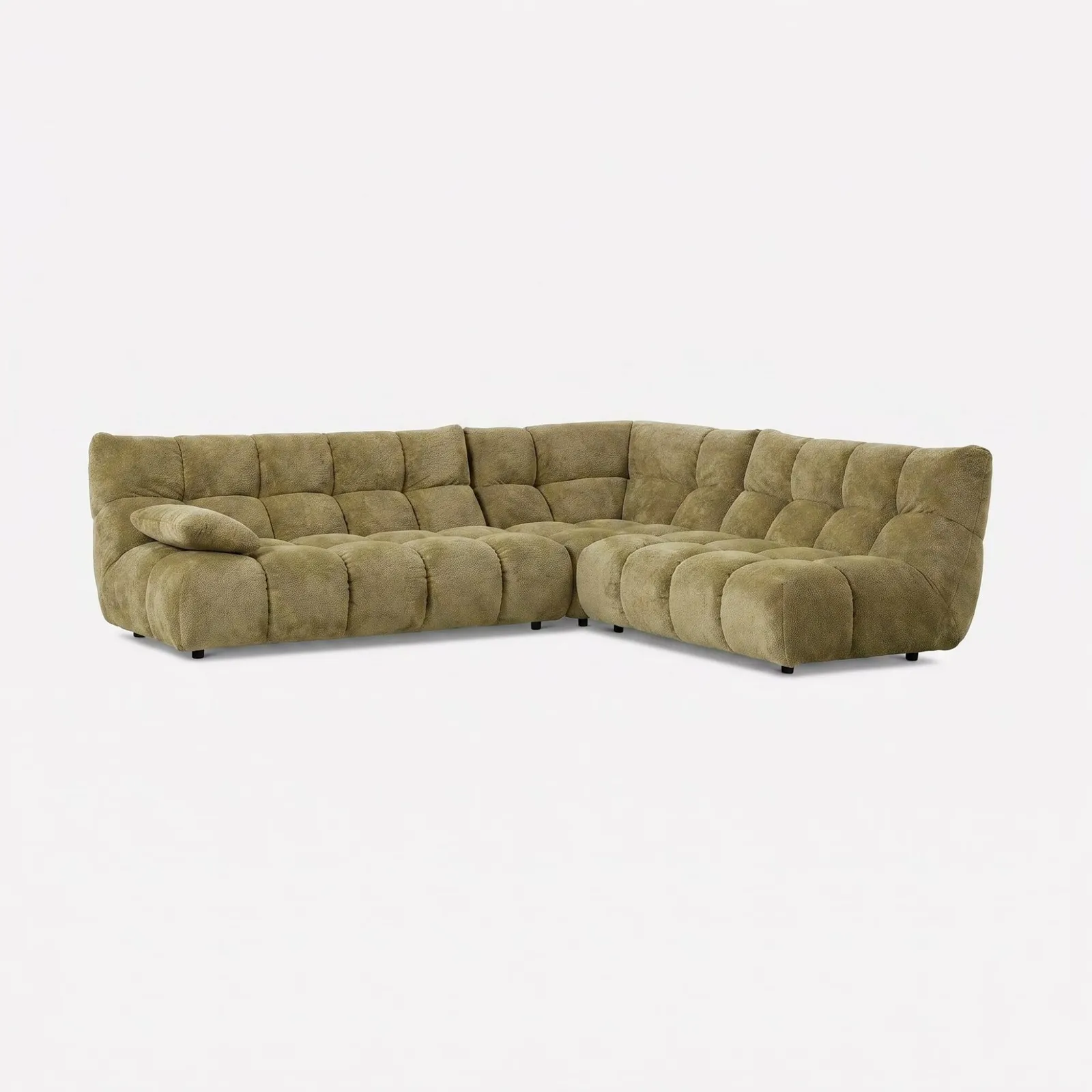 Bryce Corner Group Rhf, Green Fabric | Barker & Stonehouse