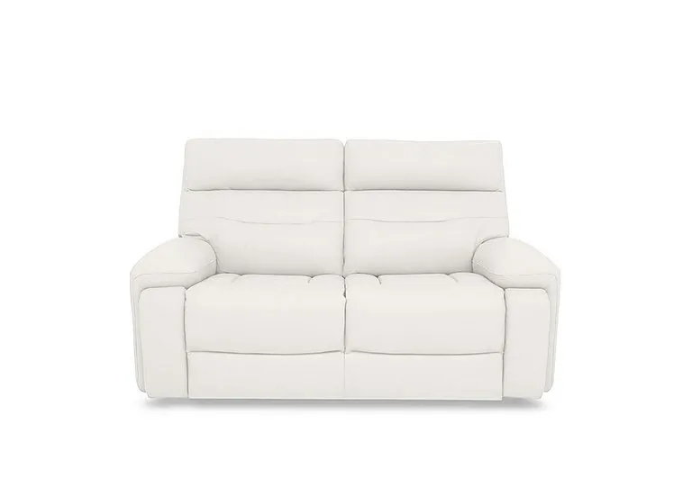 Cinemax Leather 2 Seater Sofa - White