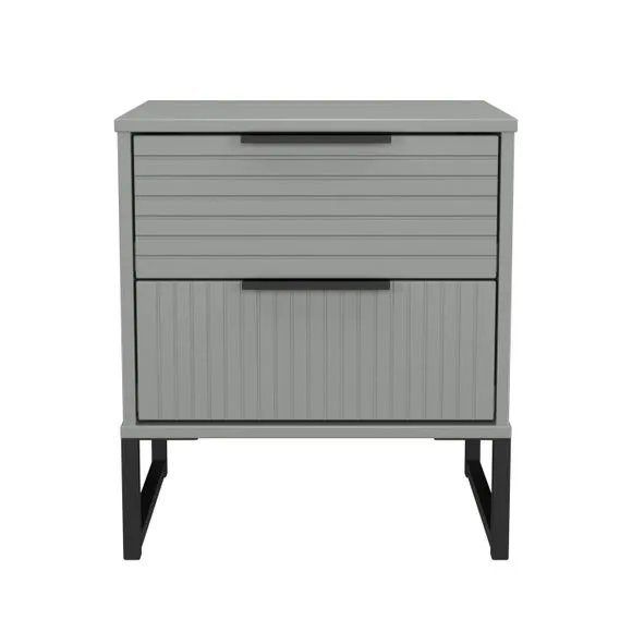 Harborne 2 Drawer Bedside Table 2