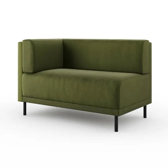 Mae Corner Dining Bench, Matte Plush Velvet 6