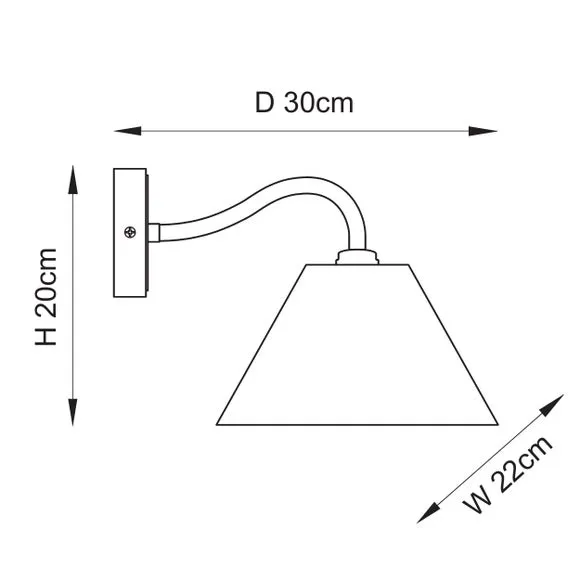 Vogue Kiera Country Wall Light 6