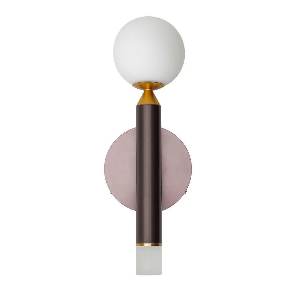 Netlighting Laon Globe Wall Lights Brown Gold 3000K Warm White 2