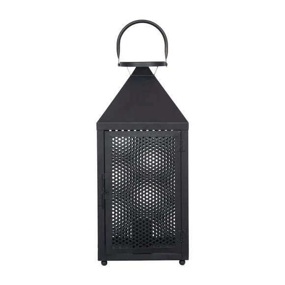 Folkstone Metal Punched Lantern Table Lamp 3