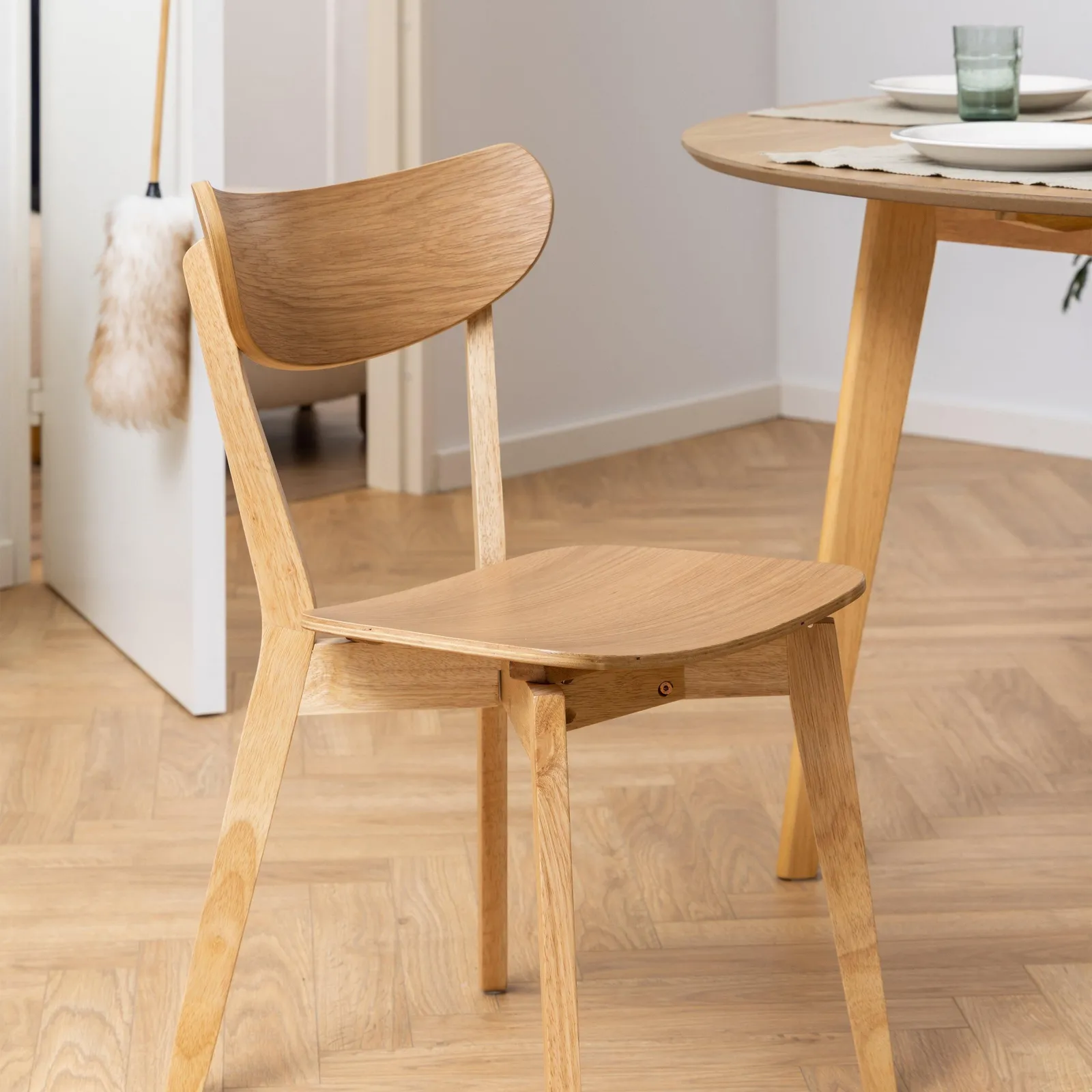 Furniture To Go Roxby Dining Chairs in Oak in Light Oak 6