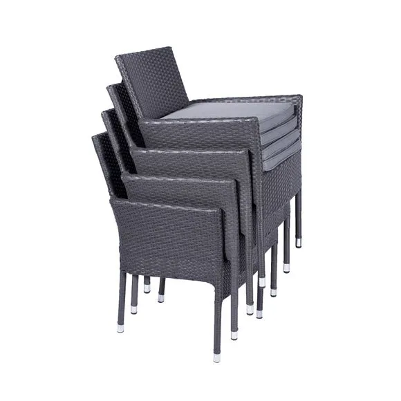 Malaga Outdoor Stacking Bistro Set 5