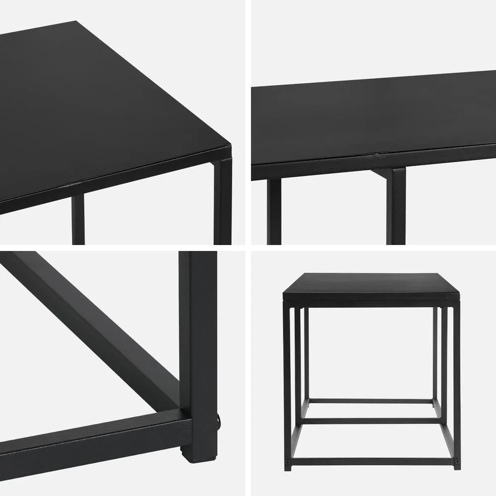 sweeek 140cm Urban-style Tv Unit Metal in Black 3