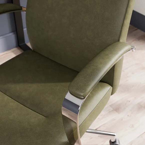 Alderton Faux Leather Office Chair 4